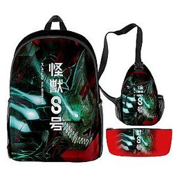 Anime Kaiju No. 8 3D print Oxford Cloth Shoulder Backpack Multi Zipper 3 Pieces Sets Pack Bag (JA116167)