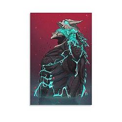 GOYEITKU Kaiju No. 8 Anime Canvas Poster Bedroom Decor Landscape Office Room Decor Gift 12x18inch(30x45cm)