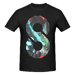 Kaiju Anime No. 8 Shirt Man's Soft Comfy Short Sleeve Crew Neck Cotton T Shirt Unisex Tees Tops Black