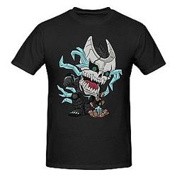 Kaiju Anime No. 8 Shirt Man's Soft Comfy Short Sleeve Crew Neck Cotton T Shirt Unisex Tees Tops Black