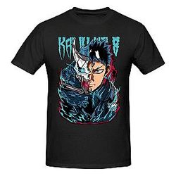 Kaiju Anime No. 8 Shirt Man's Soft Comfy Short Sleeve Crew Neck Cotton T Shirt Unisex Tees Tops Black