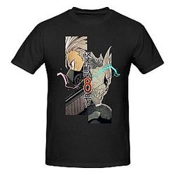 Kaiju Anime No. 8 Shirt Man's Soft Comfy Short Sleeve Crew Neck Cotton T Shirt Unisex Tees Tops Black