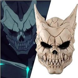 Japanese anime monster number 8 Kaiju number 8 Byoe Kafka latex mask Halloween cosplay headgear