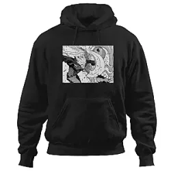 Kaiju No. 8 Hoodies - Kafka Hibino vs Kaiju Battle Manga Panel Edition