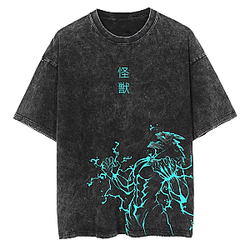 The Human Kaiju  PTTT1805 Washed Kaiju No. 8 T-Shirts