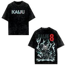 Unleashed Power PTTT1805 Washed Kaiju No. 8 T-Shirts