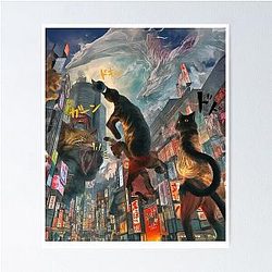 "Kaiju Neko: Manga Mayhem in Tokyo" Poster