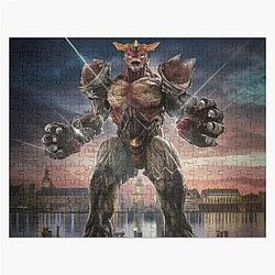 Titan mega kaiju robot armed with weapons Jigsaw Puzzle