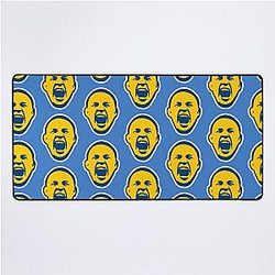 Kai Kara-France Blue and Yellow Desk Mat