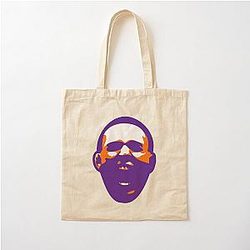Kai Kara-France Purple and Orange Cotton Tote Bag