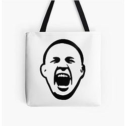 Kai Kara-France Black and White Print Tote Bag