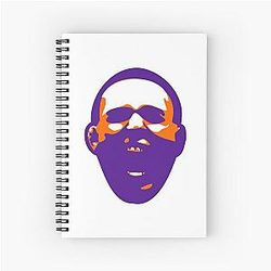 Kai Kara-France Purple and Orange Spiral Notebook