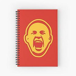Kai Kara France Red and Yellow Spiral Notebook