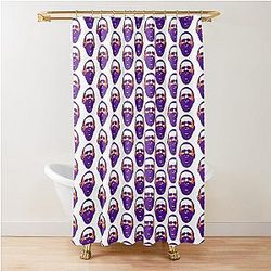 Kai Kara-France Purple and Orange Shower Curtain