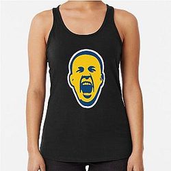 Kai Kara-France Blue and Yellow Racerback Tank