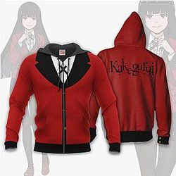 Kakegurui Merch - Yumeko Uniform Shirt Kakegurui Anime Hoodie Jacket VA11