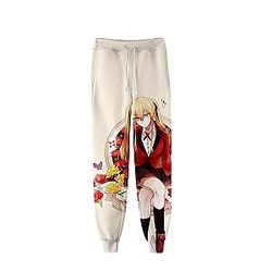 Kakegurui Merch - Kakegurui Jabami and Meari Saotome 3D Printed Pants With 4 Design