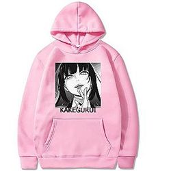 Kakegurui Merch - Kakegurui Yumeko Compulsive Gambler Long Sleeve Hoodie With 6 Color