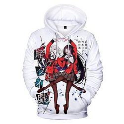 Kakegurui Merch - Kakegurui Jabami Yumeko 3D Printed Long Sleeve Hoodie With 4 Design