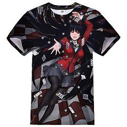 Kakegurui 3D Printing T-Shirt