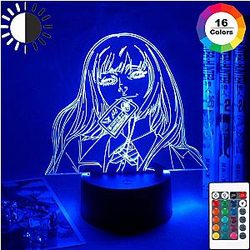 Kakegurui Merch - Waifu Yumeko Jabami Kakegurui Led Night Light
