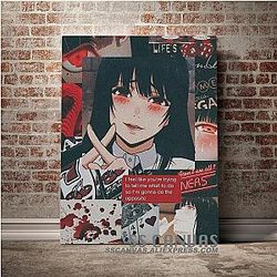 Kakegurui Merch - Yumeko Jabami Kakegurui Canvas Wall Art
