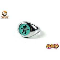 Anime Ring – Akatsuki Green Logo Silver Ring