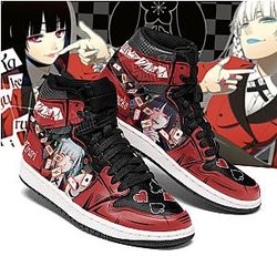 Kakegurui Merch - Yumeko Kirari Kakegurui Jordan Sneakers Anime Custom Shoes