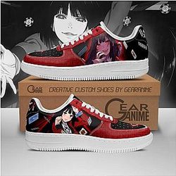 Kakegurui Merch - Yumeko Jabami Air Force Sneakers Kakegurui Anime Shoes PT10