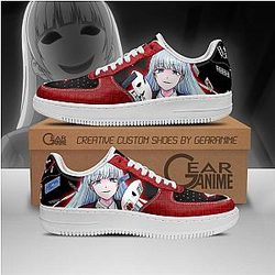 Kakegurui Merch - Ririka Momobami Air Force Sneakers Kakegurui Anime Shoes PT10