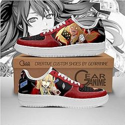Kakegurui Merch - Mary Saotome Air Force Sneakers Kakegurui Anime Shoes PT10