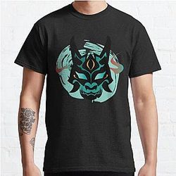 Genshin Impact T-Shirt – Genshin Impact | Xiao Yaksha Mask Classic T-Shirt