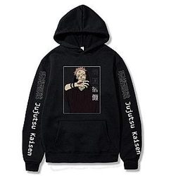 Jujutsu Kaisen Hoodie - Jujutsu Kaisen Hoodie Sukuna Scourge Stylized Sleeves