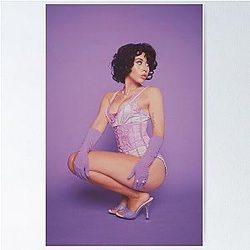 Kali Uchis in purple Poster