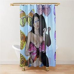 kali uchis poster Shower Curtain