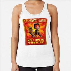 Kali uchis anime funny Racerback Tank Top