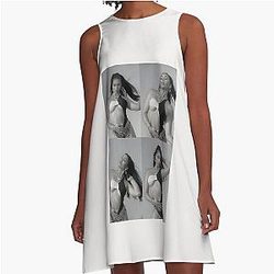 Kali Uchis B&W Aesthetic A-Line Dress