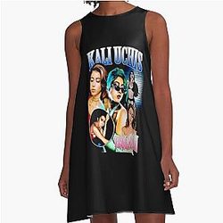 Kali Uchis singer A-Line Dress