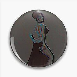Kali Uchis Art (blue) Pin