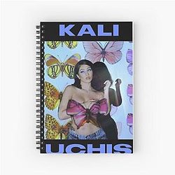 kali uchis poster Spiral Notebook