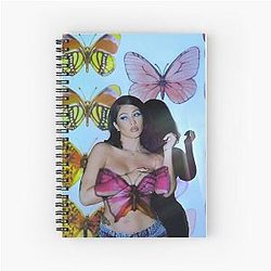 Butterfly wall kali uchis Poster poster Spiral Notebook