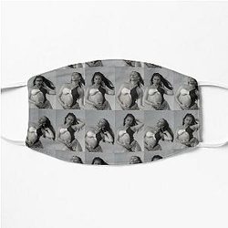 Kali Uchis B&amp;W Aesthetic Flat Mask RB1608