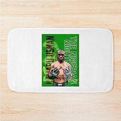 The Greatest of All Time Kamaru Usman The Nigerian Nightmare Artwork Bath Mat