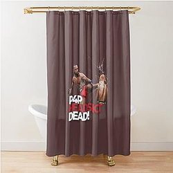Leon Edwards headkicks Kamaru Usman - P4P Headshot! Shower Curtain