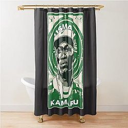 Vintage Kamaru Usman Strong Mixed Martial Arts King of Nigerian Fighters Shower Curtain