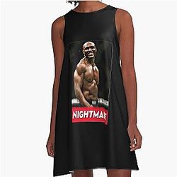 Kamaru Usman Essential T Shirt A-Line Dress