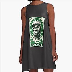 Vintage Kamaru Usman Strong Mixed Martial Nigerian Fighter A-Line Dress