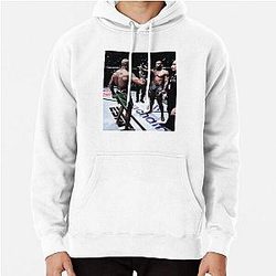 Leon Edwards vs. Kamaru Usman Headshot - UFC Welterweight Champion Pullover Hoodie