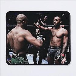 Leon "Rocky" Edwards vs Kamaru Usman Headshot - UFC Welterweight Champion Mouse Pad