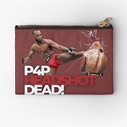 Leon Edwards headkicks Kamaru Usman - P4P Headshot Zipper
